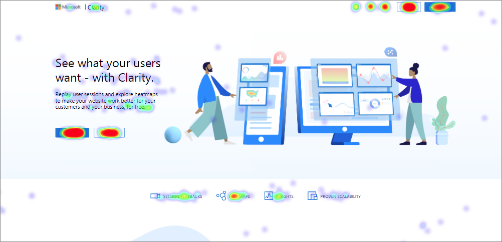 Microsoftが無料のヒートマップツール「Clarity」をリリース！