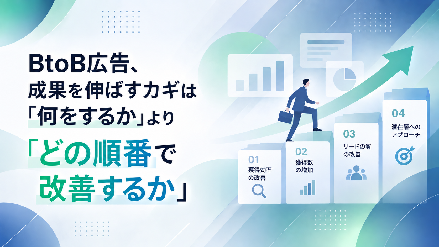 BtoB広告、成果を伸ばすカギは「何をするか」より「どの順番で改善するか」